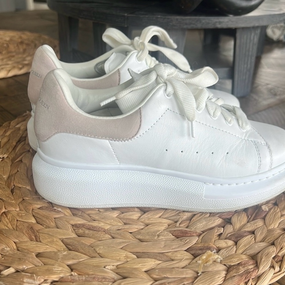 White and Cream Women's Sneakers